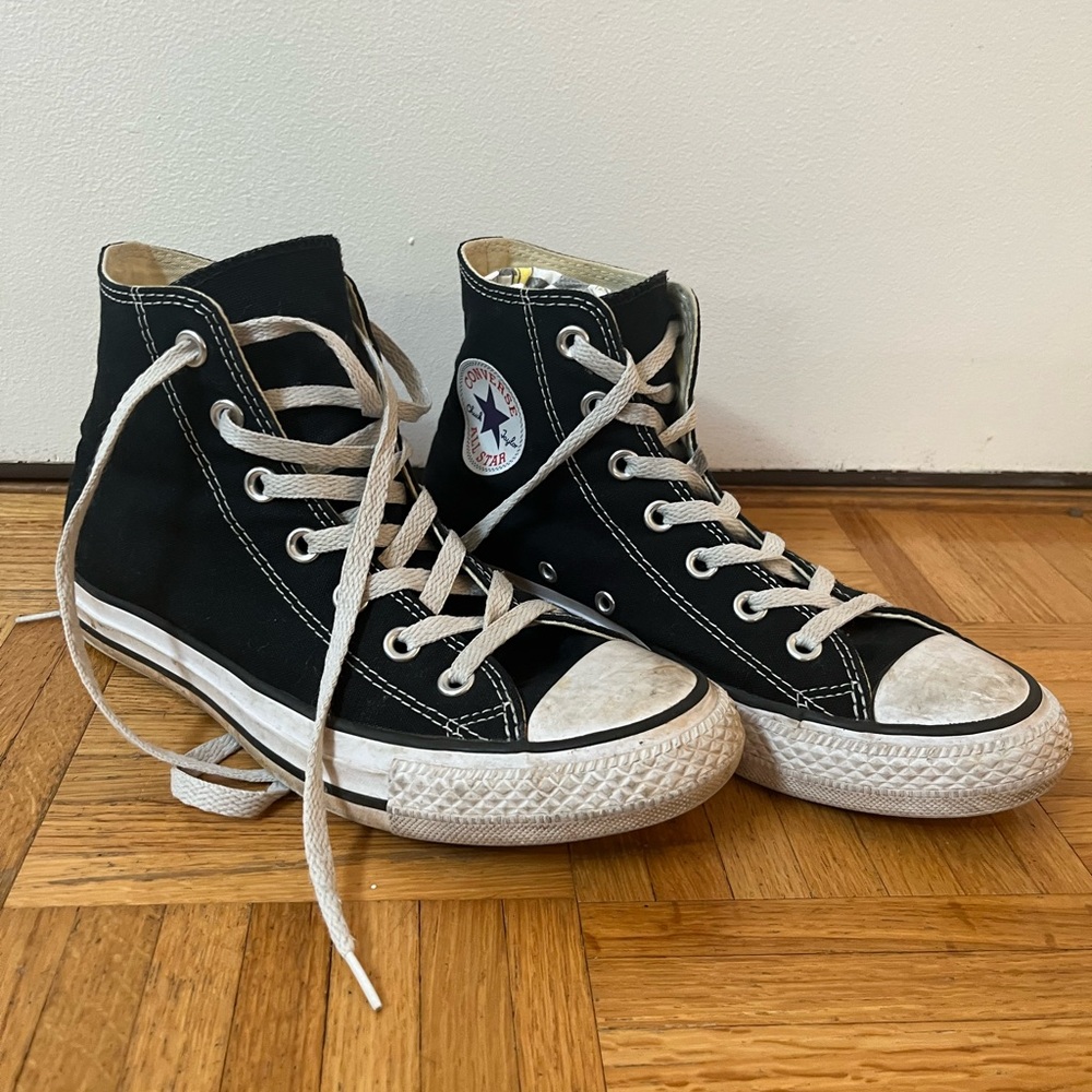 Converse Chuck Taylor All Star Hi Womens Size 8 Shoes Sneakers Black
